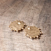 Boho Coin Statement Stud Earrings – Gold and Silver Tone