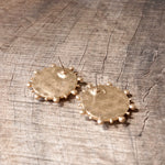 Boho Coin Statement Stud Earrings – Gold and Silver Tone