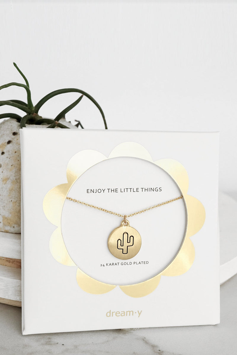 Antlers - 24K Gold Plated Coin Dainty Necklace