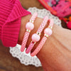 Barbie Pink 3 piece Bracelet stack