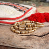 Semi-Precious and Gold-Tone Heishi Disk Beaded Bracelet Sets – Neutrals and Multicolor