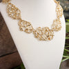 Chunky Tangled Statement Necklace in Gold Tone