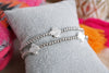 Clover and Tiny Ball Beads Bracelet Sets – Worn Gold or Silver Tone