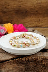 Colorful Beaded Bracelets set in Gold and Multi Color Beads