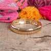 Statement Bamboo Design Bangle – Gold Tone