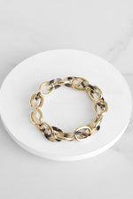 Chain Bracelet Gold and Tortoise
