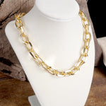 Lightweight Hypoallergenic Gold-Tone Chunky Cable Chain Necklace