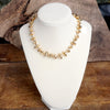 Statement Shiny Nuggets Necklace Gold or Silver Tones