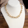 Statement Shiny Nuggets Necklace Gold or Silver Tones