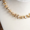 Statement Shiny Nuggets Necklace Gold or Silver Tones