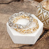 Gleam Links – Chunky Chain Stretchy Bracelet with Crystal Accents
