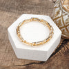Chain Reaction – Chunky Stretchy Paperclip Bracelet in Silver or Gold Tone