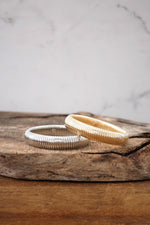 Silver tone flexy stretchy bracelet bangle watch band Snake chain 15mm
