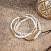 Classic Beaded Bracelet Trio – Natural Stone, Pearls & Glass