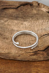Silver tone multi layer flexy coil bracelet bangle Snake chain