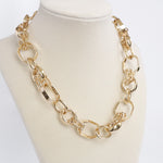 Chunky Chain Necklace Statement Golden Links