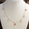 Shimmerlight – Dainty Crystal Chain Necklace in Gold Tone