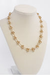 Paperclip Chunky Chain Necklace Gold tone