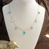 Shimmerlight – Dainty Crystal Chain Necklace in Gold Tone
