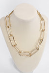 Chunky Chain Necklace Big Long Golden Links