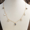 Shimmerlight – Dainty Crystal Chain Necklace in Gold Tone