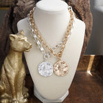 Coined Boldness – Chunky Chain Statement Necklace