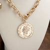 Coined Boldness – Chunky Chain Statement Necklace