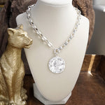 Coined Boldness – Chunky Chain Statement Necklace