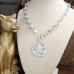 Coined Boldness – Chunky Chain Statement Necklace