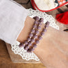 Colorful Lava Matte Beads Bracelet Sets Rust Purple Olive Green Ivory