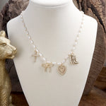 All Your Favorite Things – Dainty Multi-Charm & Pearl Necklace