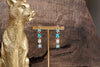 Color Cascade – Linear Drop Earrings with Sparkling Crystals