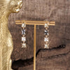 Color Cascade – Linear Drop Earrings with Sparkling Crystals