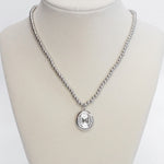 Bubble Crystal Pendant Necklace Gold Silver Black Clear