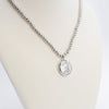 Bubble Crystal Pendant Necklace Gold Silver Black Clear