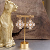 Heavenly Sparkle – Gold Cross Dangle Earrings with Pearls and Crystals