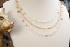 Layered Whispers – Multi-Strand Dainty Beaded and Chain Necklace