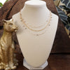 Layered Whispers – Multi-Strand Dainty Beaded and Chain Necklace