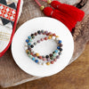 Colorful Lava Matte Beads Bracelet Sets Rust Purple Olive Green Ivory