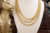 Bold Balance – Triple Chain Layered Statement Necklace