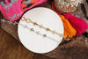 Gracefully Linked – Sideways Cross Charm Bracelet in Gold or Silver