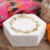 Gracefully Linked – Sideways Cross Charm Bracelet in Gold or Silver