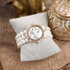 Gracebound – Cross Coin & Chunky Pearl 3-in-1 Statement Bracelet in Mixed Metals
