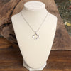 Clover Necklace - Short dainty chain in gold silver tone