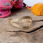 Golden Odyssey – Boho Gypsy Stamped Cuff