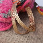Golden Odyssey – Boho Gypsy Stamped Cuff