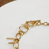 Bow Link Bracelet Gold Tone