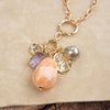 Desert Bloom – Long Cluster Charm Necklace