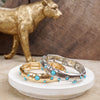 Desert Dew – Turquoise Cabochon Stretch Bangle
