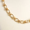 Fancy Chunky Chain Necklace – Gold Tone